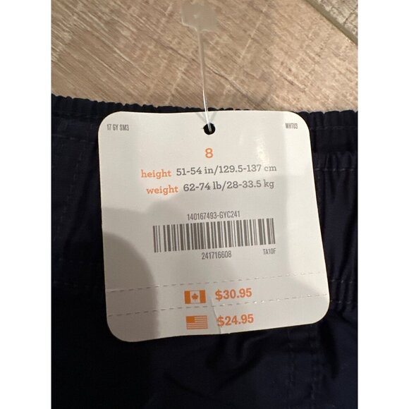 GYMBOREE BOYS 2 PAIR GRAY AND BLUE SHORTS SIZE 8 NEW - Picture 8 of 10